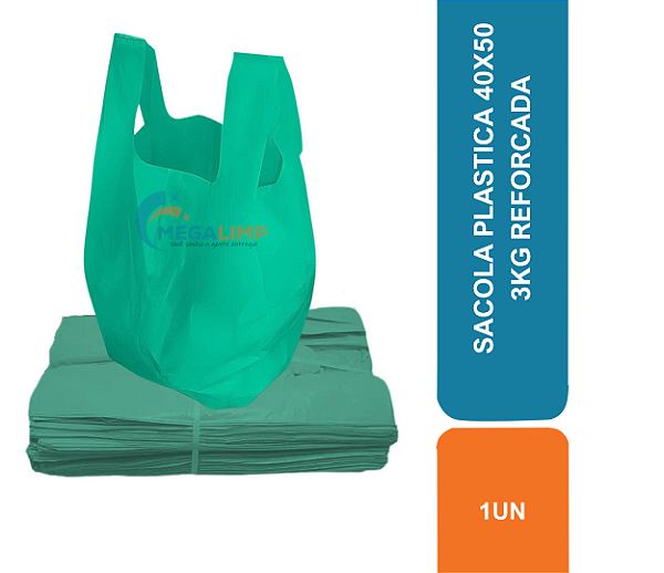 SACOLA PLASTICA 40X50 3KG REFORCADA