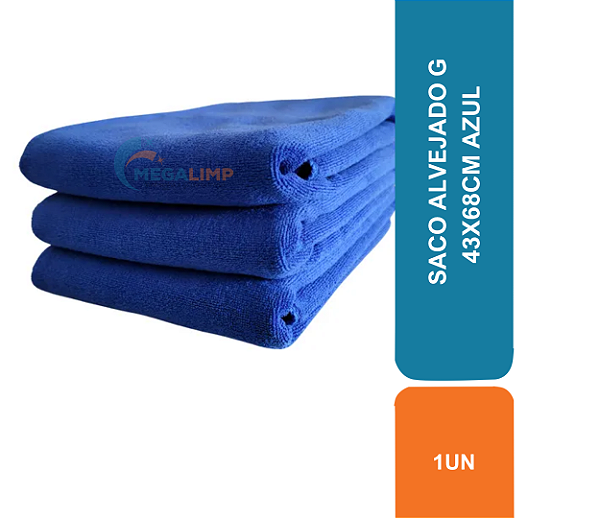 SACO ALVEJADO G 43X68CM AZUL