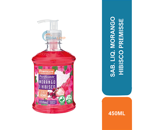 SAB. LIQ. 450ML MORANGO HIBISCO PREMISSE