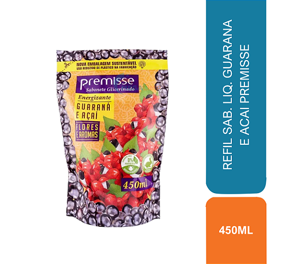 REFIL SAB. LIQ. 450ML GUARANA E ACAI PREMISSE