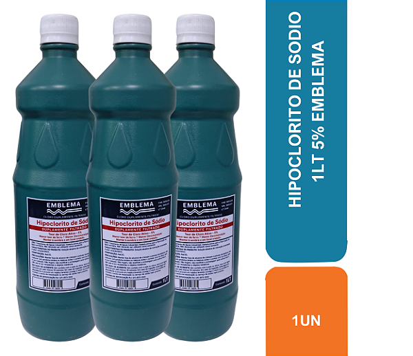 HIPOCLORITO DE SODIO 1LT 5% EMBLEMA