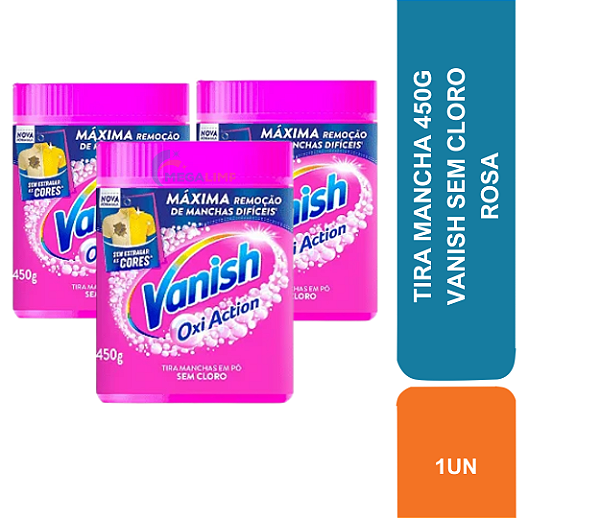 TIRA MANCHA 450G VANISH SEM CLORO ROSA