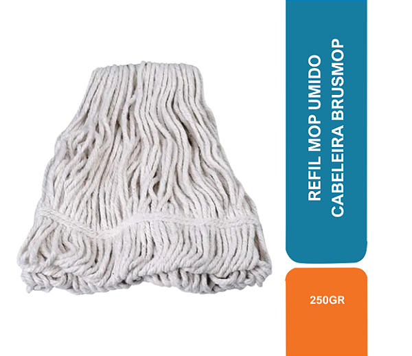 REFIL MOP UMIDO 250GR CABELEIRA BRUSMOP