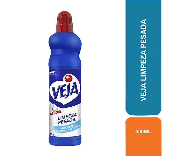 VEJA  C/ALCOOL 500ML LIMPEZA PESADA