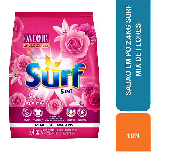 SABAO EM PO 2,4KG SURF MIX DE FLORES