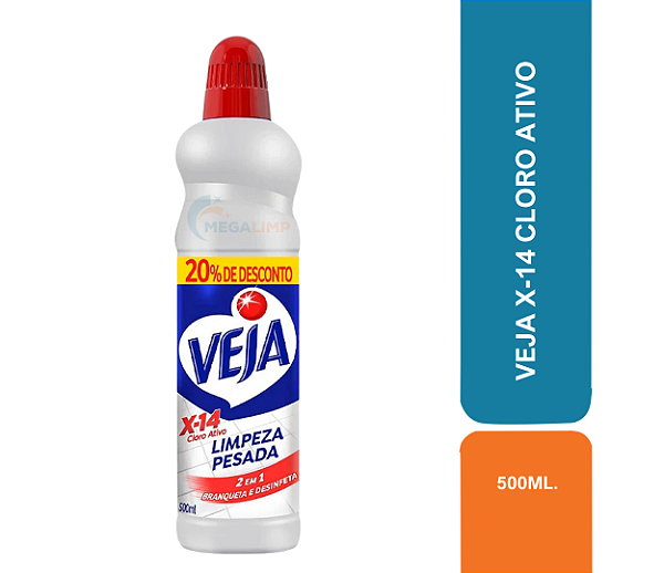 VEJA X-14 CLORO ATIVO 500ML