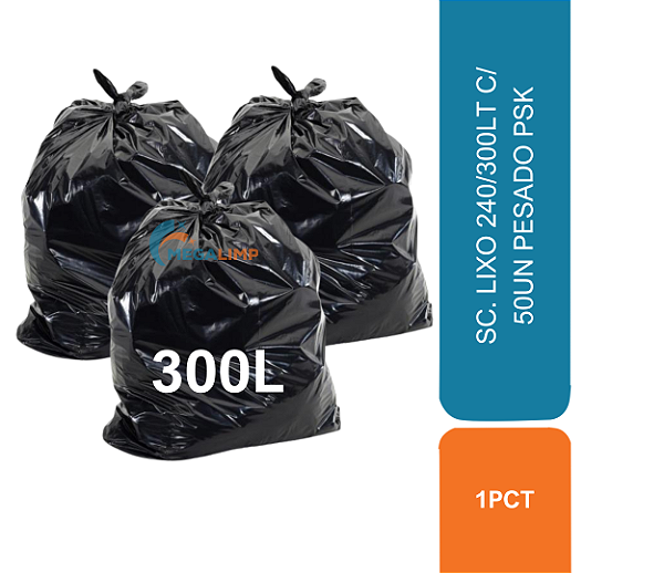 SC. LIXO 240/300LT C/ 50UN PESADO PSK