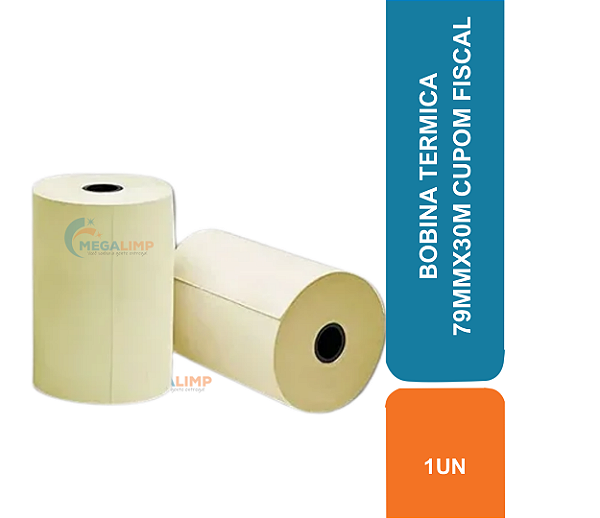 BOBINA TERMICA 79MMX30M CUPOM FISCAL