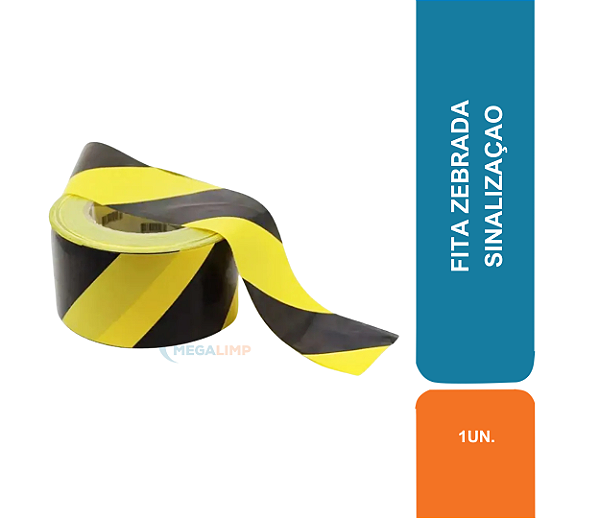 FITA ZEBRADA 200MX7CM SINALIZAÇAO ECOCON