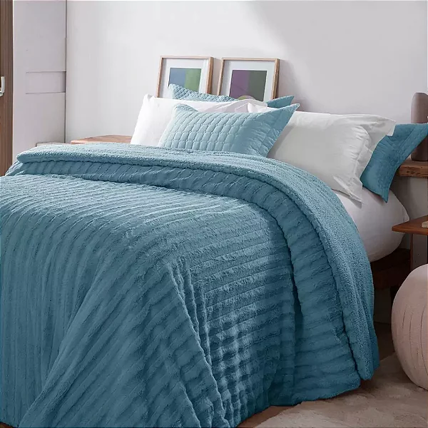 Edredom Dupla Face Com Sherpa Vison 2,20 X 2,40