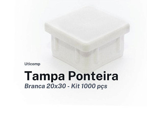 Tampa Ponteira Interna Branca 20X30 1000pçs