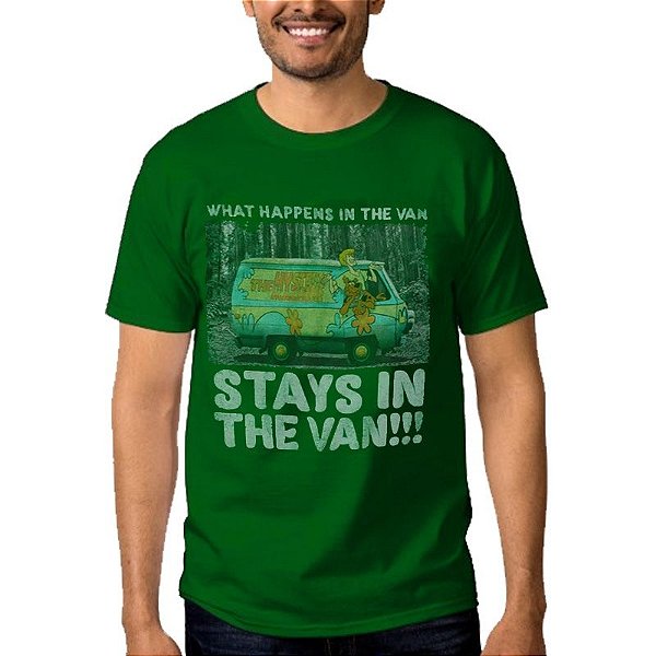 Camiseta Masculina Scooby Doo Verde