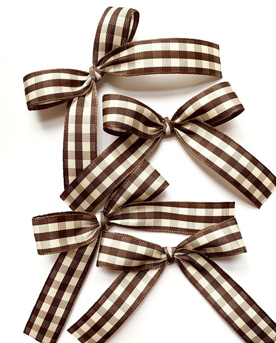 Laçarote  Tafetá Retro Xadrez