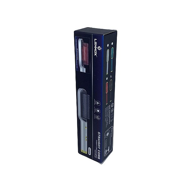 Escova Alisadora Lehmox FH909 – Praticidade e Efeito Liso Instantâneo!