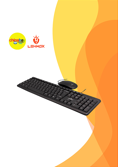 Kit Teclado e Mouse Lehmox LEY-214