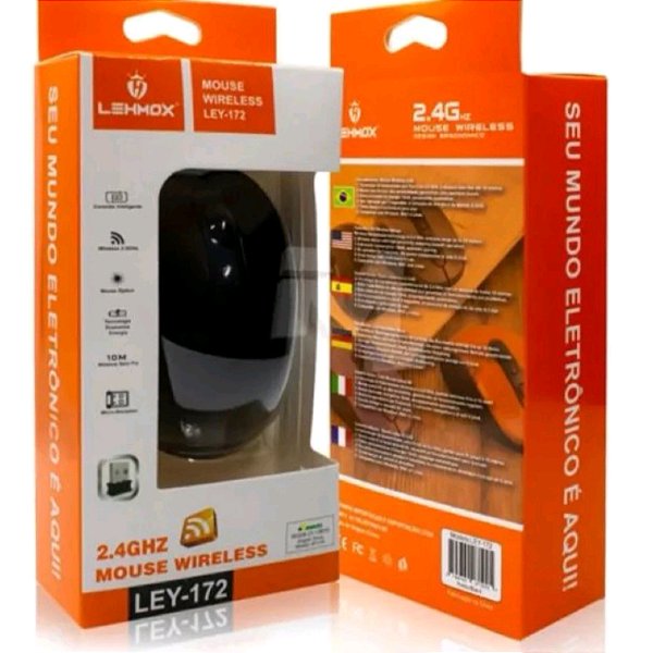 Mouse Sem Fio Lehmox LEY-172 - Cor Sortida