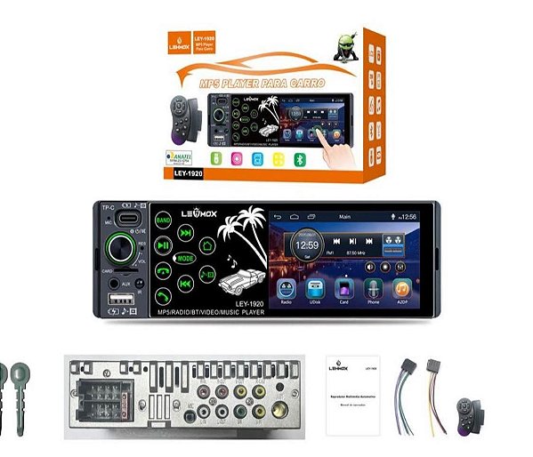MP5 Player Para Carro Lehmox LEY-1920