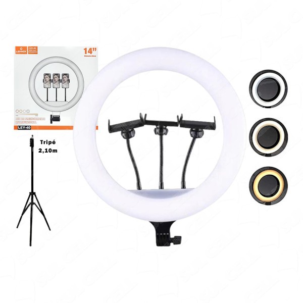 Ring Light 14'' Polegadas Lehmox LEY-40