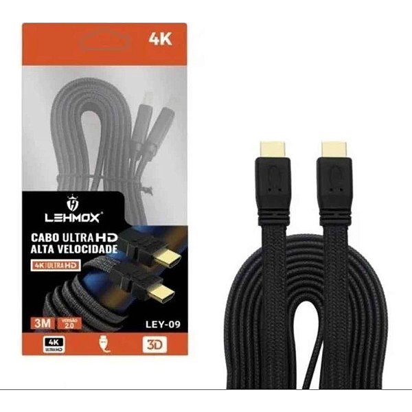 Cabo HDMI 3 Metros Lehmox LEY-09
