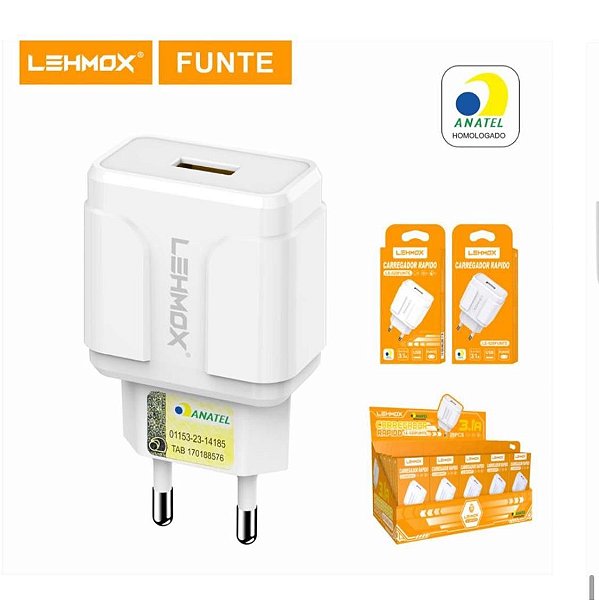 Fonte de Carregador Lehmox LE-520