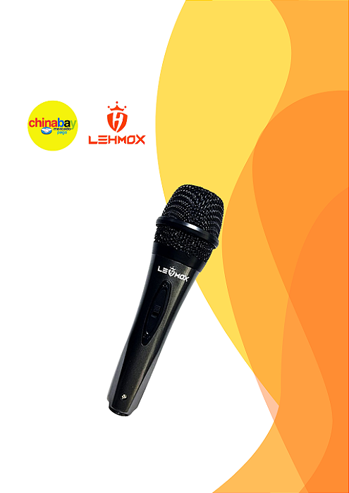 Microfone com Fio Lehmox LEY-2169 - Som Claro e Nítido