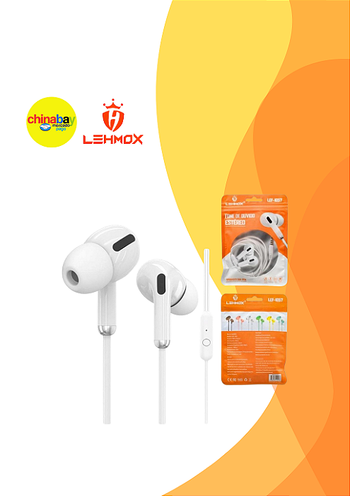 Fone de Ouvido Lehmox LEF-1057 com Fio