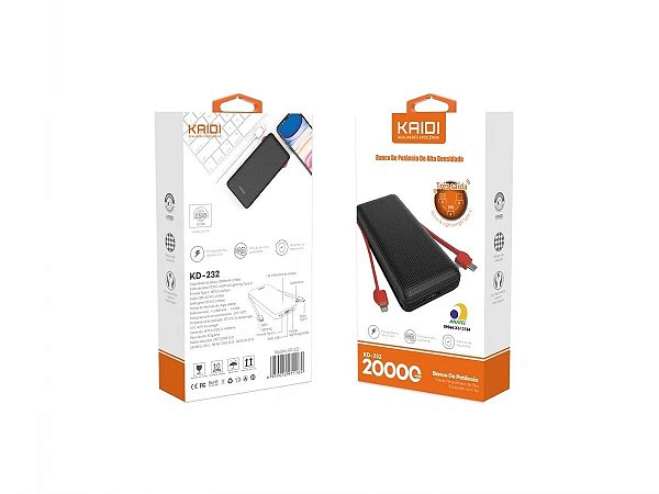Power Bank 20000mAh Kaidi KD-232