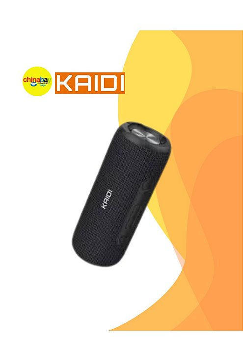 Caixa de Som Bluetooth Kaidi KD-829 – 31W, Portátil e à Prova d'Água