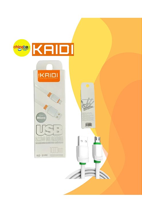 Cabo USB para Micro/ v8 Com silicone - 1 Metro