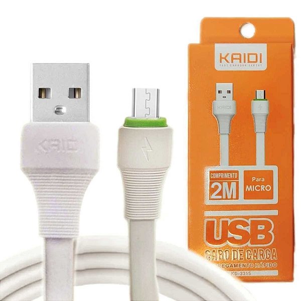 Cabo USB para Micro/V8 Kaidi kd-331m