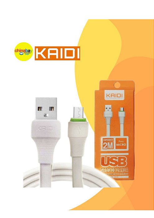 Cabo USB para Micro/V8 Kaidi kd-331m