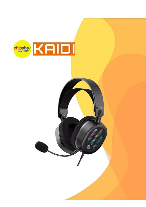 Fone de Ouvido Headset Gamer Kaidi KD-G32 – USB 7.1, Microfone e Luz RGB