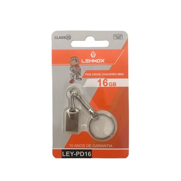 Pen Drive Lehmox LEY-PD16 – 16GB, Rápido e Portátil