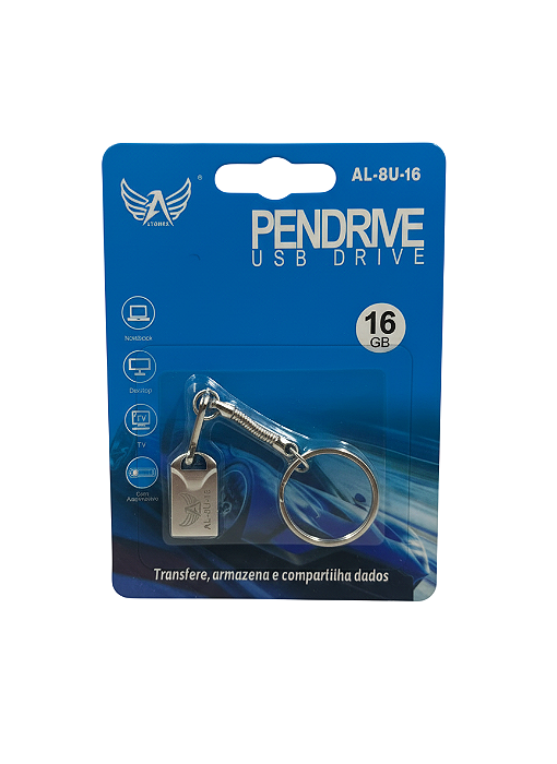 Pen Drive Altomex AL-8U-16 – 16GB | Rápido, Portátil e Confiável