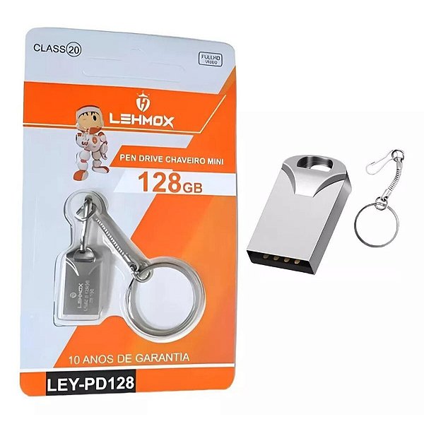 Pen Drive Lehmox LEY-PD128 – 128GB, Máxima Capacidade e Velocidade