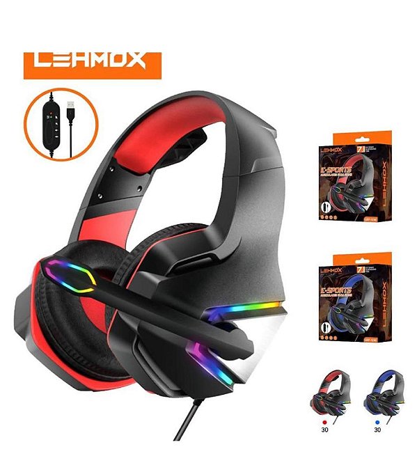 Fone de Ouvido Headset Gamer Lehmox LEF-1210 – Som Surround 7.1 e Conforto Imersivo