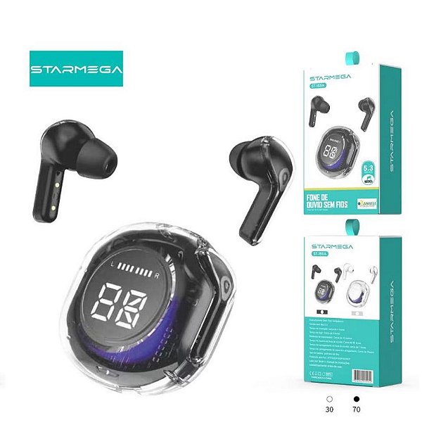 Fone de Ouvido Bluetooth Starmega ST-159A – Conforto e Qualidade de Som
