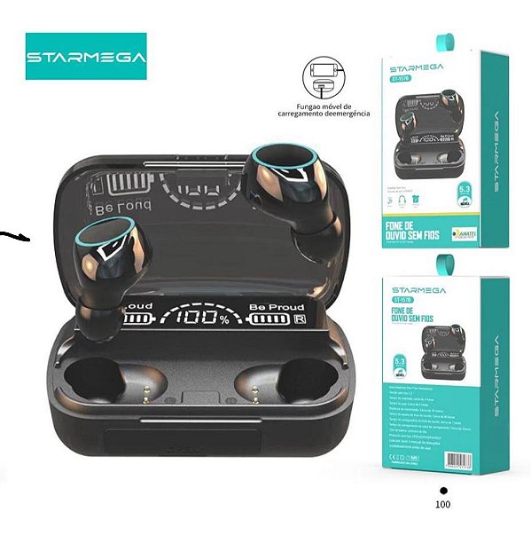 Fone de Ouvido Bluetooth Starmega ST-157B – Qualidade de Som e Conforto