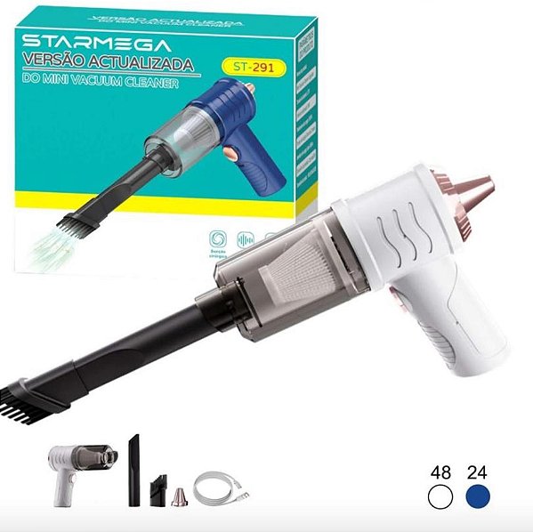 Mini Aspirador Starmega ST-291 – Potência e Silêncio em um Só Produto