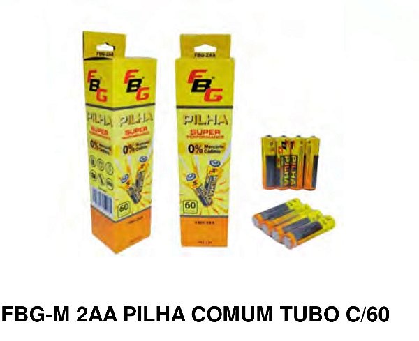 Pilha AA FBG-2AA – Super Performance com 60 Unidades!