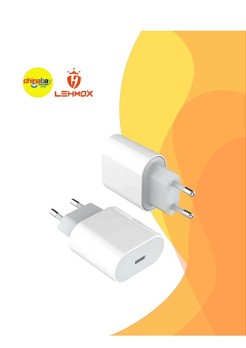 Fonte Turbo Lehmox LE-357 Tipo-C – 25W | Carregador Rápido