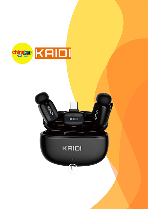 Microfone de Lapela Sem Fio Profissional Kaidi KMF3-C