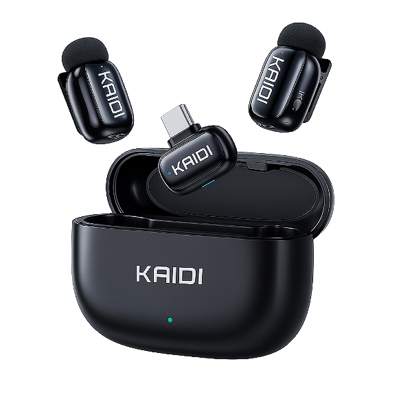 Microfone de Lapela Sem Fio Profissional Kaidi KMF3-C