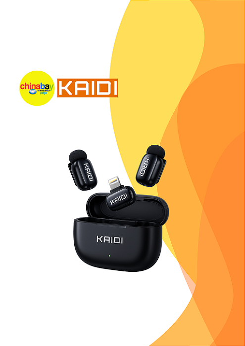 Microfone de Lapela Sem Fio Kaidi KMF3-A
