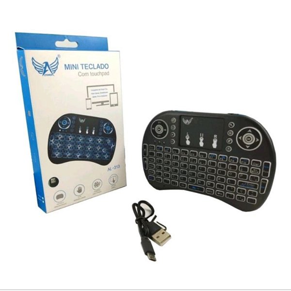 Mini Teclado Sem Fio Altomex AL-313 Cor Preto