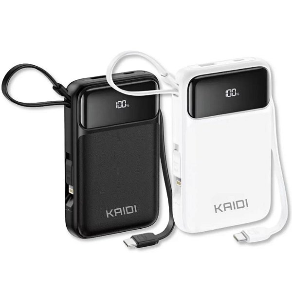 Power Bank Kaidi KNC-922 20.000mAh – Alta Capacidade - Cor Sortida