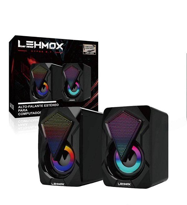 Caixa de Som Estéreo Lehmox LEY-1916 – Potência e Estilo no Seu Setup