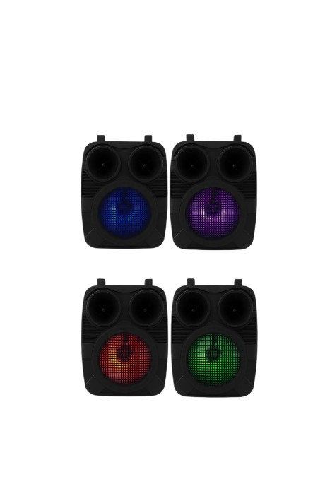 Caixa De Som Bluetooth Led Rgb Portátil 8w Alta Qualidade - Preto