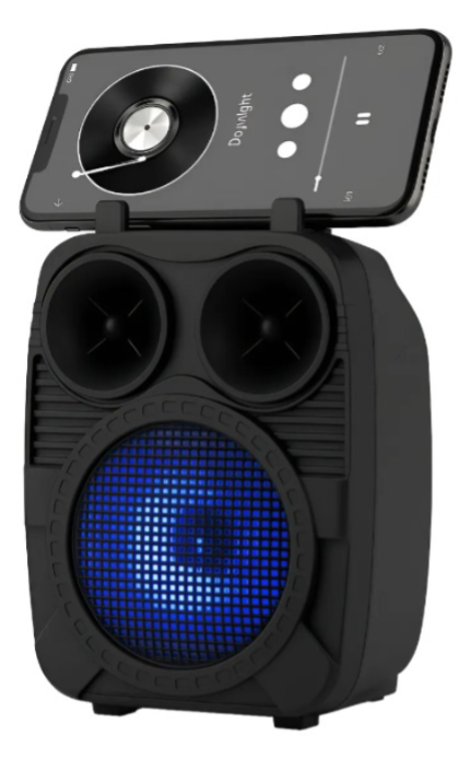 Caixa De Som Bluetooth Led Rgb Portátil 8w Alta Qualidade - Preto