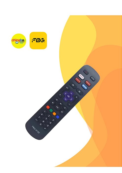 Controle Remoto Compatível Tv Philco Roku Smart Fbg-9125